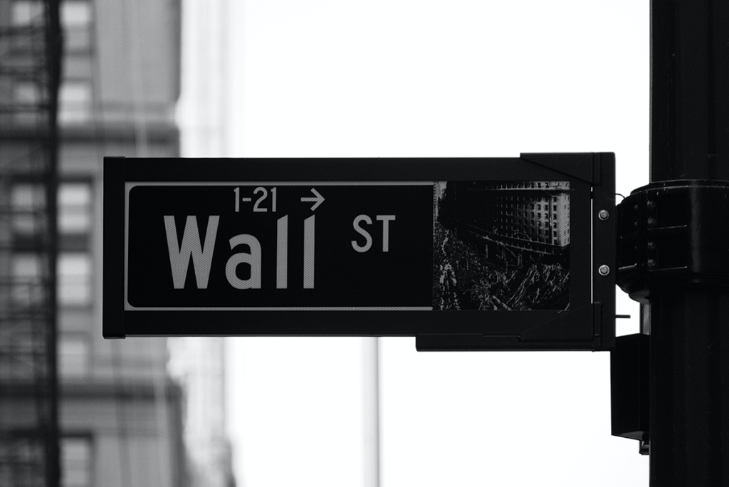 sign of Wall Street in NYC